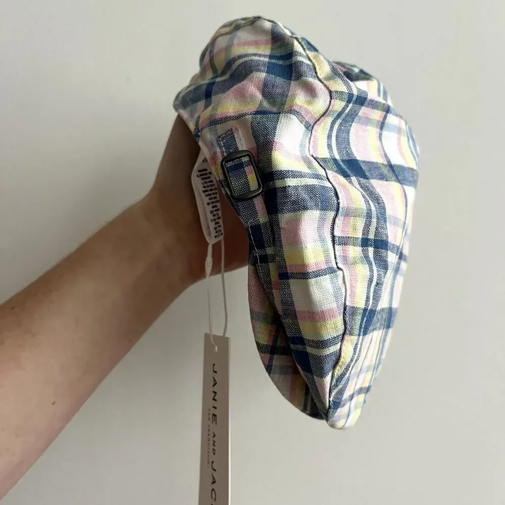 NEW Janie & Jack Plaid Newsboy‎ Hat Size 2T to 3T